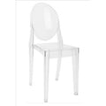 Chaise transparente au design contemporain, modele elegant pour salle a manger salon ou espace professionnel