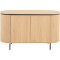 Meuble bas compact 120 x 40 x 42 cm avec deux portes, solution elegante pour salon salle a manger ou espace reduit