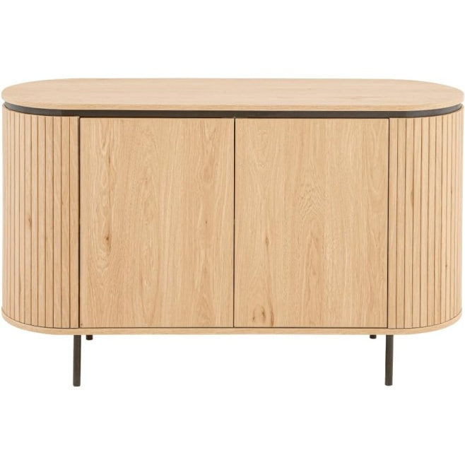 Meuble bas compact 120 x 40 x 42 cm avec deux portes, solution elegante pour salon salle a manger ou espace reduit
